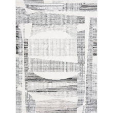 Load image into Gallery viewer, Alpha Gray 5 ft. x 7 ft. Abstract Indoor Area Rug
