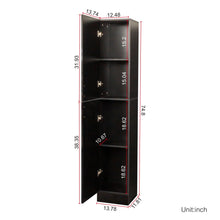 Load image into Gallery viewer, Slim Tall Storage Cabinet, Pantry Cabinet with Doors Shelves Small Space for Kitchen Living Room Bathroom