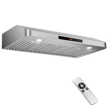Load image into Gallery viewer, 36/30 Inch Under Cabinet Range Hood with Gesture/Touch/Remote Control, 900 CFM Kitchen Vent w/ 4 Speed, Adjustable LED Lights