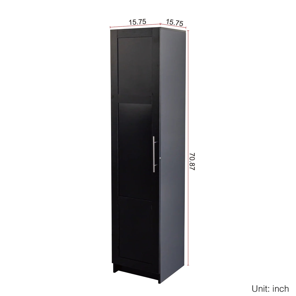Slim Tall Storage Cabinet, Pantry Cabinet with Doors Shelves Small Space for Kitchen Living Room Bathroom