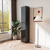 Slim Tall Storage Cabinet, Pantry Cabinet with Doors Shelves Small Space for Kitchen Living Room Bathroom