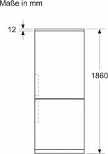 Load image into Gallery viewer, KGN367LDF- Srie 4,Rfrigrateur combin pose-libre,186 x 60 cm,Inox