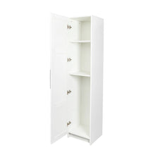 Load image into Gallery viewer, Slim Tall Storage Cabinet, Pantry Cabinet with Doors Shelves Small Space for Kitchen Living Room Bathroom