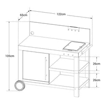 Load image into Gallery viewer, Desserte pour plancha NOVA XL Cook'in Garden -