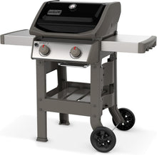 Load image into Gallery viewer, Spirit II E-210 GBS Barbecue  Gaz,2 Br没leurs,Surface de Cuisson 51 x 46 cm,Thermomtre de Couvercle,Table d'Appoint Rabattable (Gauche),4 Roues - Noir et Argent (44010153)