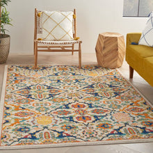 Load image into Gallery viewer, Whitingham Oriental Beige/Blue/Orange Area Rug Bungalow Rose Rug Size: Rectangle 5'3" x 7'3"
