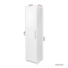 Load image into Gallery viewer, Slim Tall Storage Cabinet, Pantry Cabinet with Doors Shelves Small Space for Kitchen Living Room Bathroom