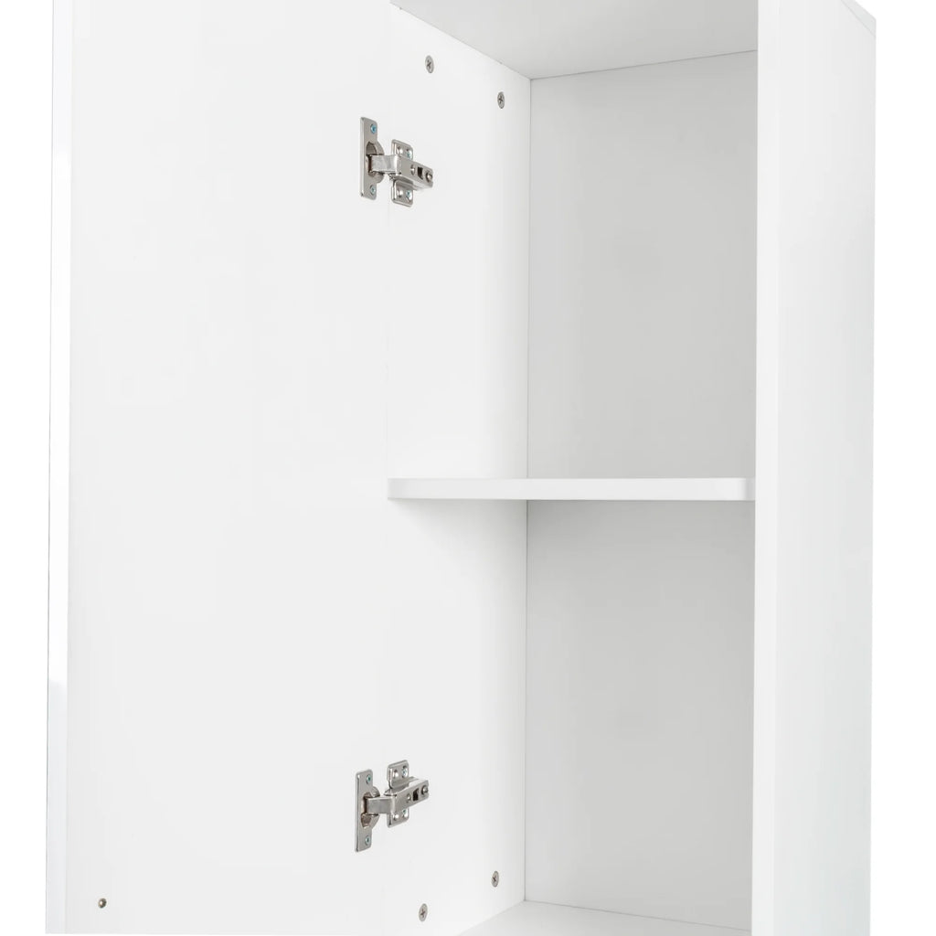 Slim Tall Storage Cabinet, Pantry Cabinet with Doors Shelves Small Space for Kitchen Living Room Bathroom